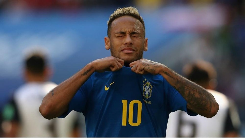 Neymar was tearful at the end of the game against Costa Rica. GOAL