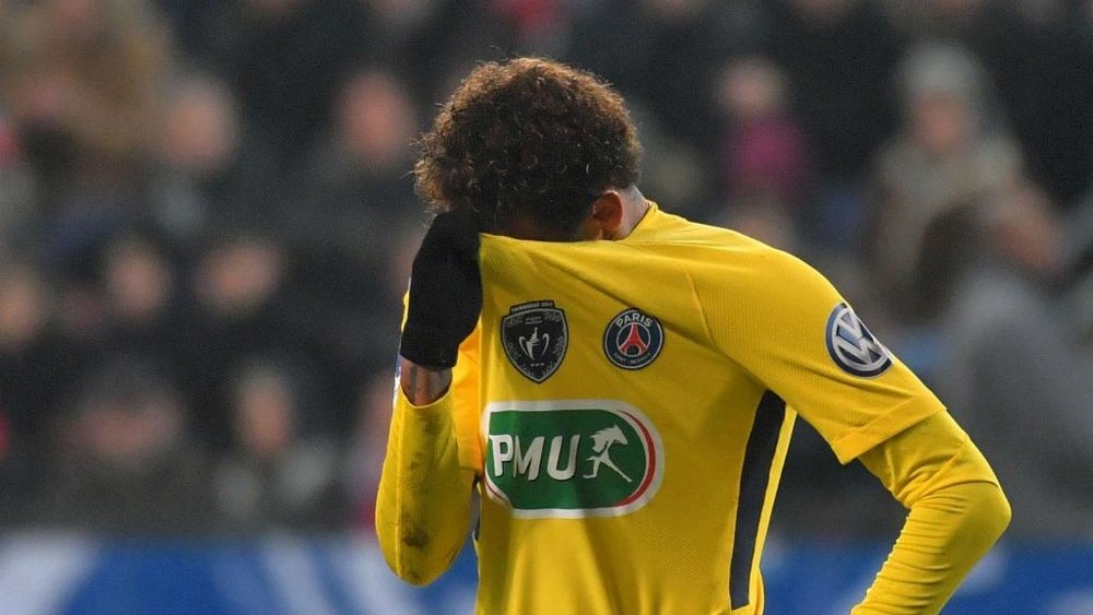 Neymar will not be part of Paris Saint-Germain's squad on Sunday. GOAL