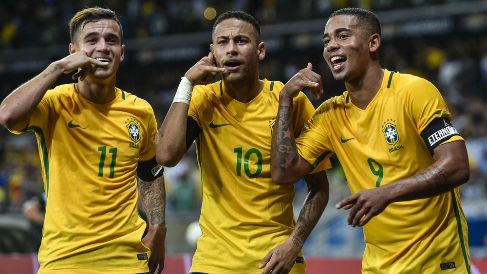 Coutinho, Neymar and Gabriel Jesus