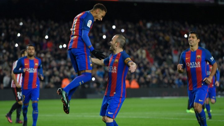 Barcelona 3 x 1 Athl.Bilbao: Barça vence com gols do trio MSN e avança às quartas