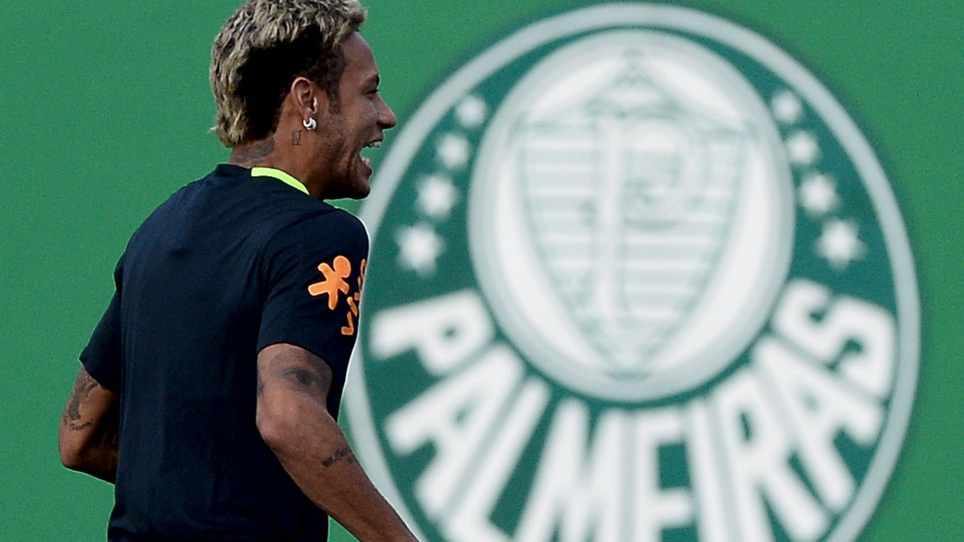 neymar com camiseta do palmeiras