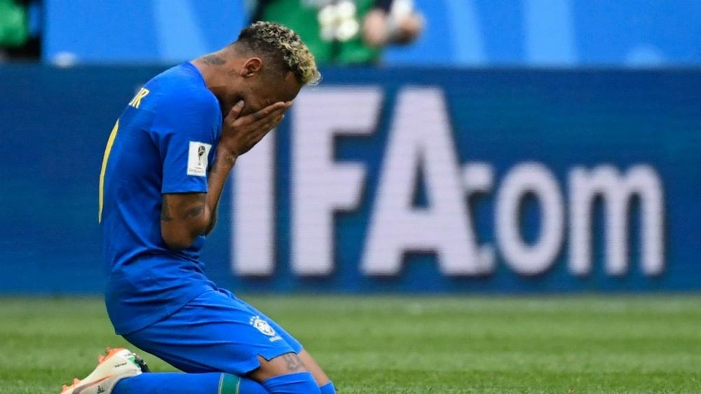Neymar não escondeu as lágrimas. Goal