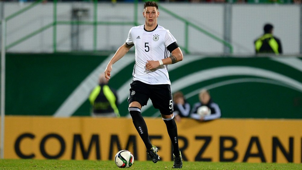 Niklas Sule  palying for Germany's U21 team. Goal