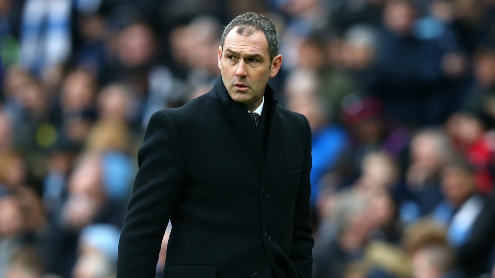 Swansea manager Paul Clement. Goal