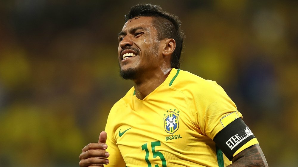 Paulinho sous le maillot de la 'Canarinha'. AFP