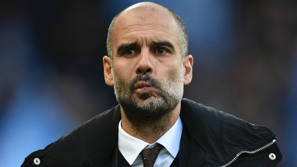 L'entraîneur de Manchester City, Pep Guardiola, lors d'un match de Premier League. AFP