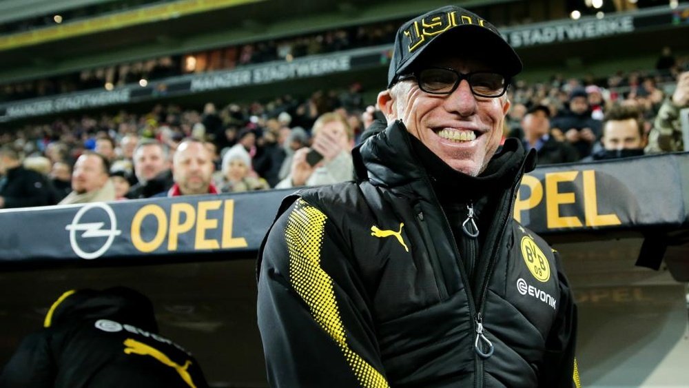 Stoger got off to a winning start as Dortmund boss with a victory at Mainz. AFP