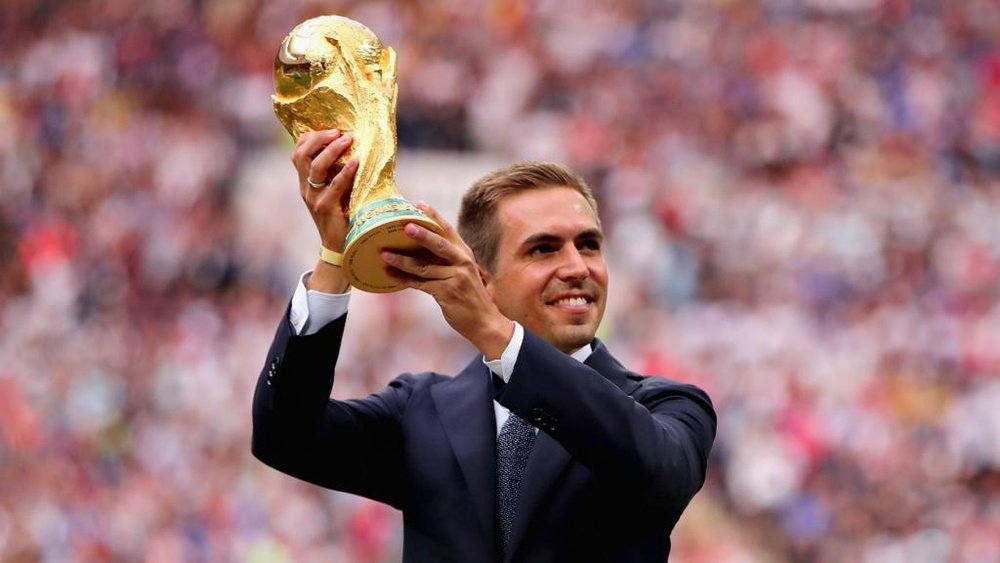 Lahm brought out the World Cup at the final between France and Croatia. Goal