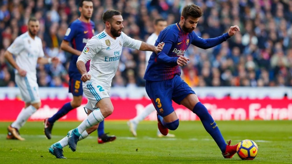 Pique revealed that he likes to mock Real Madrid players on WhatsApp. GOAL