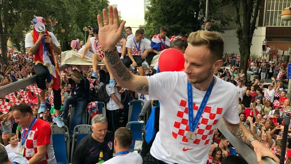 The Croatia team were greeted like royalty. Goal