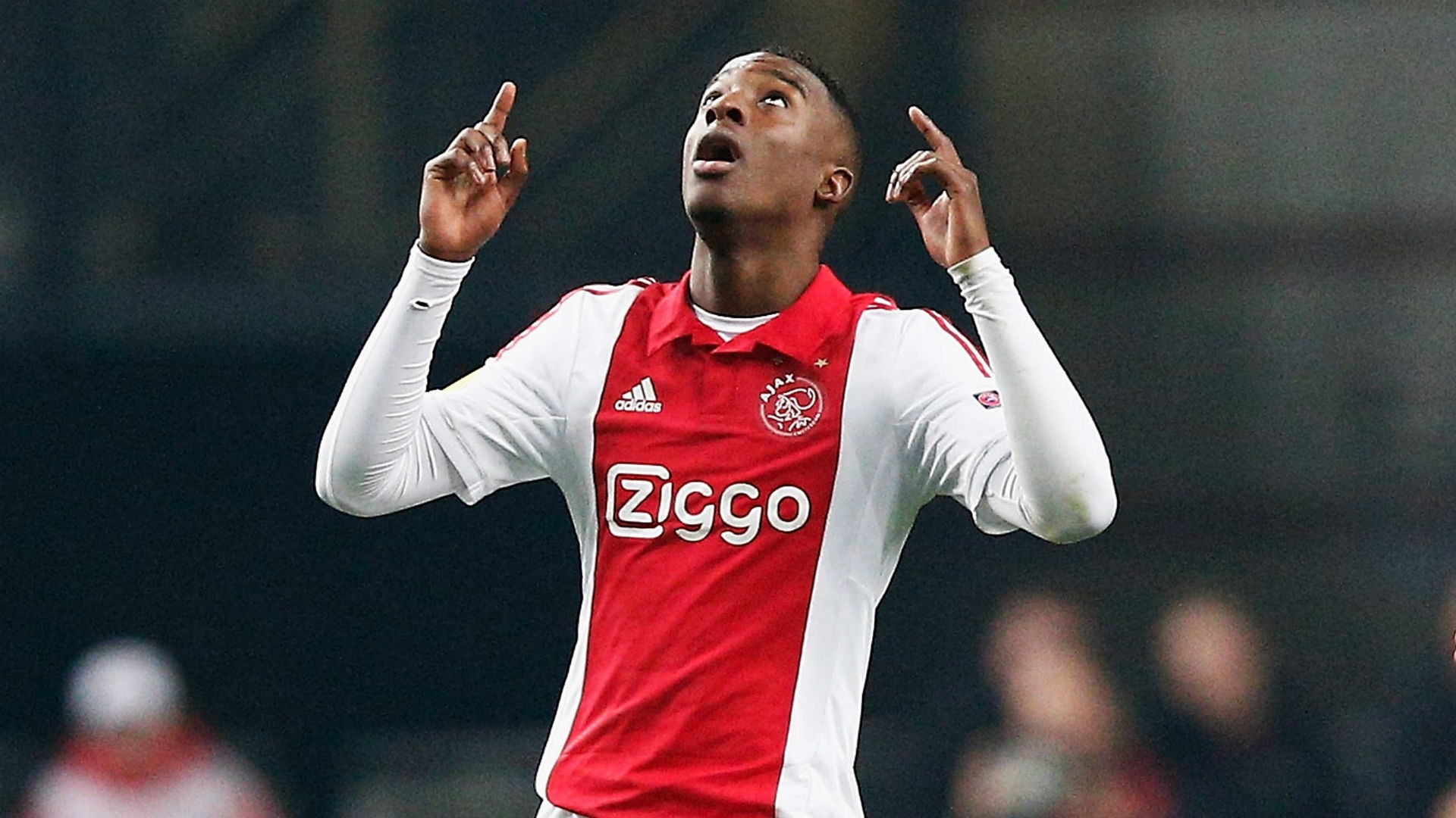 Riechedly Bazoer celebrating a goal. Goal
