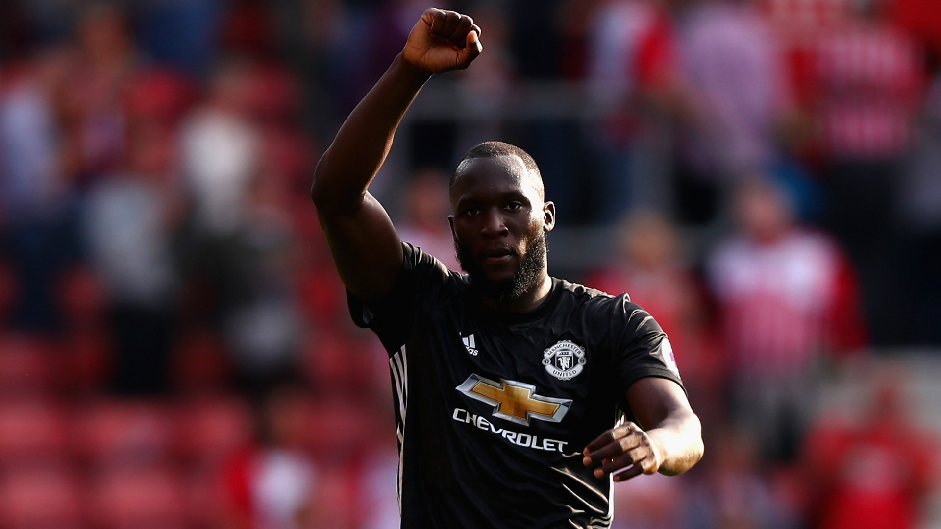 United fans once again sang their Romelu Lukaku song. GOAL