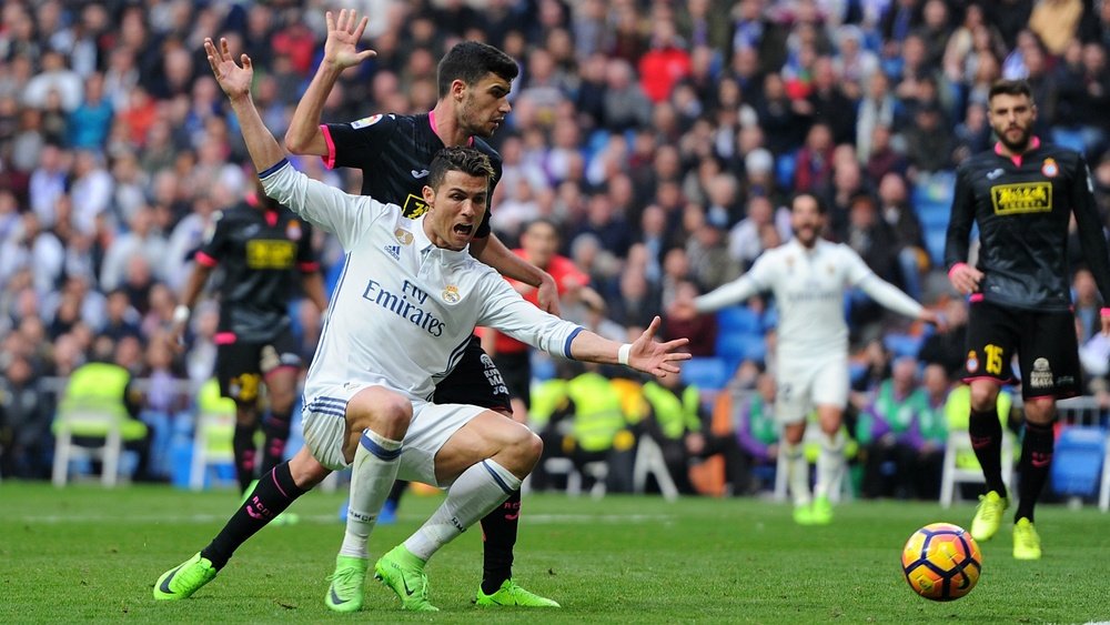 Ronaldo in action against Espanyol. Goal