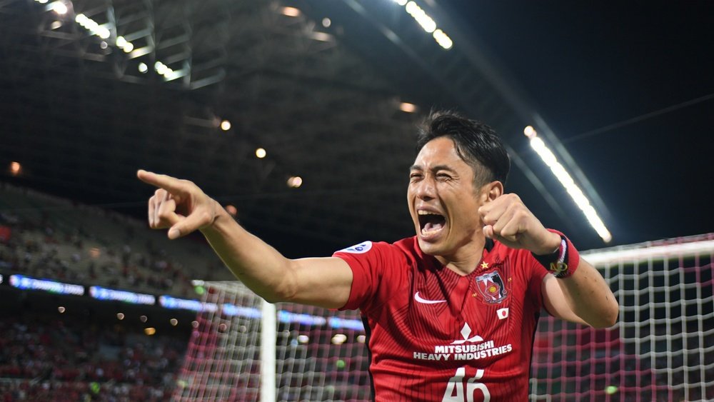 Ryota Moriwaki, celebrating the victory of Urawa Reds. AFP
