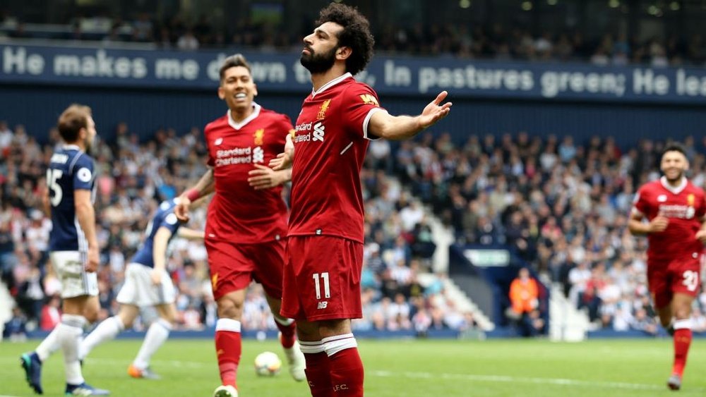 Salah scored the second goal of the game. GOAL