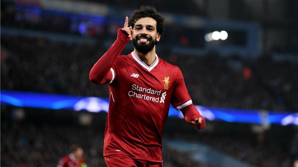 Salah equalised for Liverpool against Man City. GOAL
