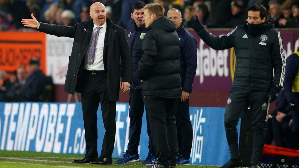 Dyche was annoyed by Burnley's defeat to Man Utd. GOAL