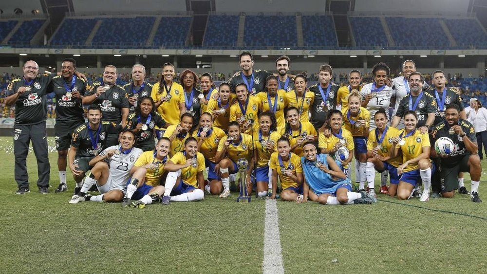 O Brasil é uma força dominante no futebol feminino. GOAL