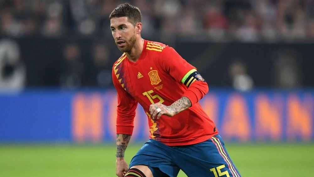 Ramos earnt his 150th cap for Spain. GOAL