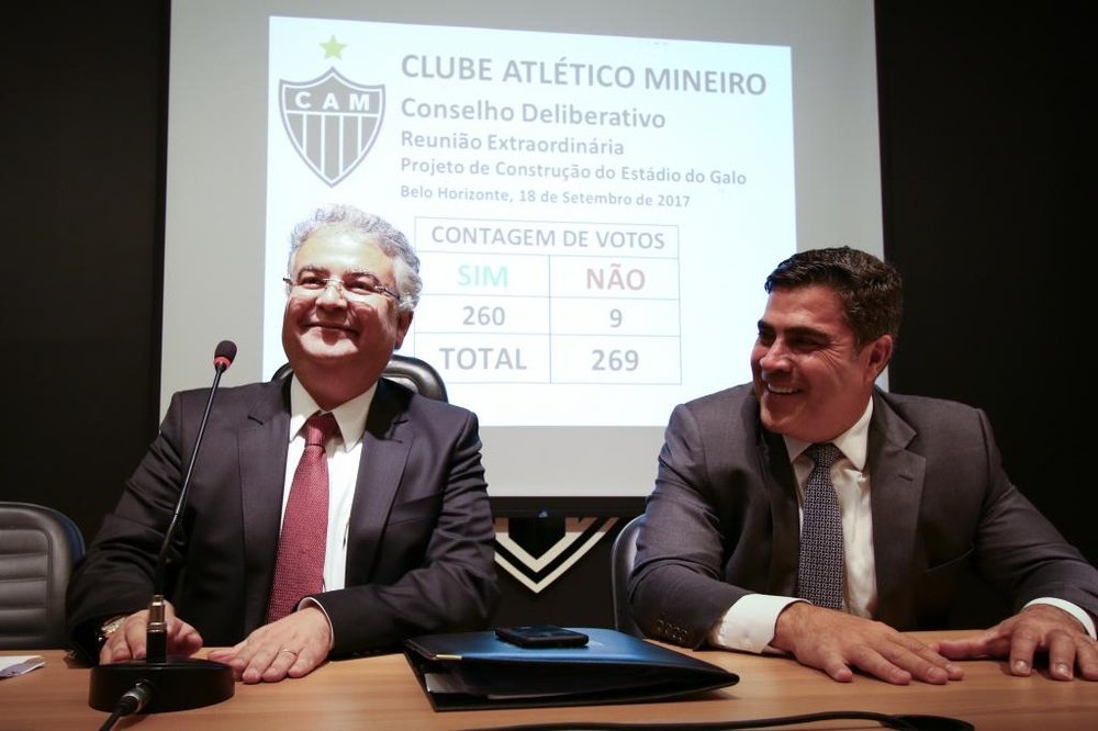 Sérgio Sette Câmara (à direita na imagem) é o novo presidente do 'Galo'. Goal