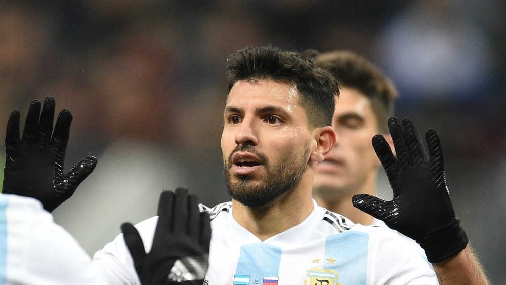 Aguero suffered a dizzy spell during Argentina's defeat to Nigeria. GOAL