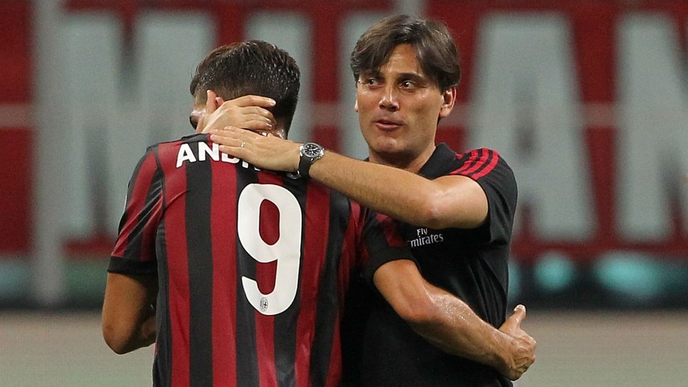 Andre Silva netted three goals for his AC Milan side, registering a strong start in Europe. AFP