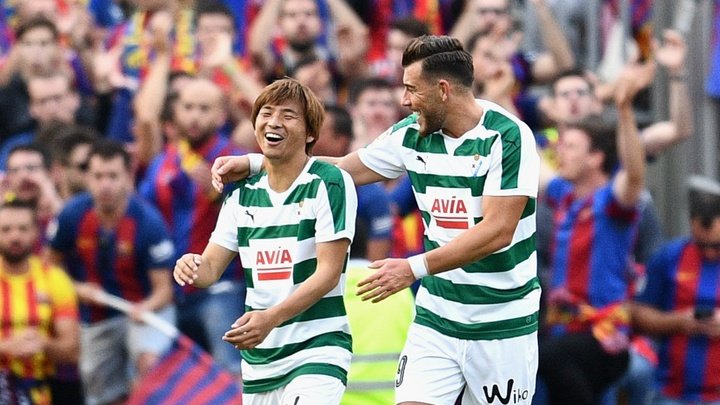 Inui makes history with Barca goal