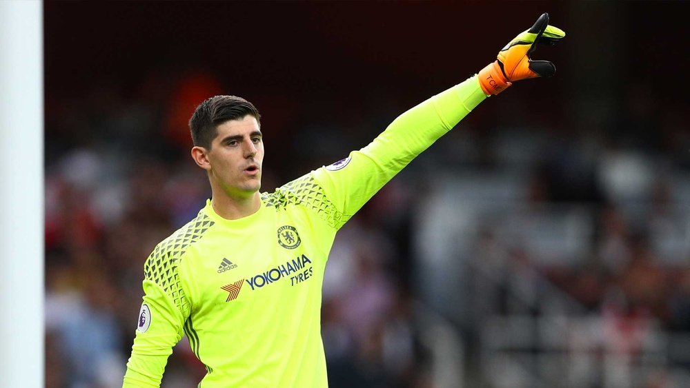 Thibaut Courtois is rumoured to be in talks with Real Madrid. Goal