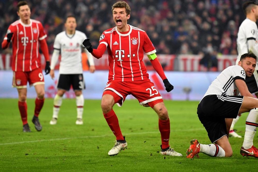 Muller scored two goals for Bayern on Tuesday. GOAL