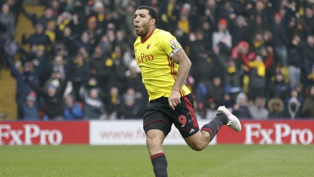 Deeney scored on his 300th league appearance for Watford. GOAL