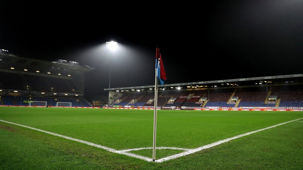 A picture of Turf Moor. Goal