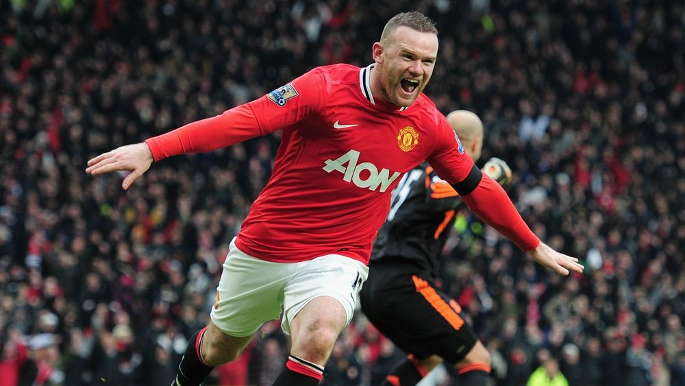 The top 10 of Rooney's goals with United. Goal