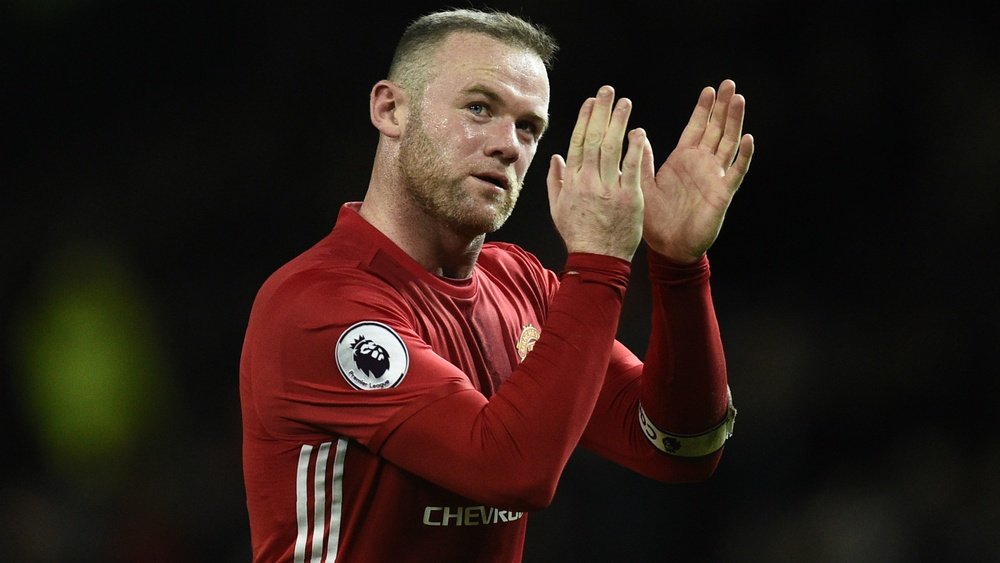 Wayne Rooney dans un match de Premier League avec Manchester United. AFP