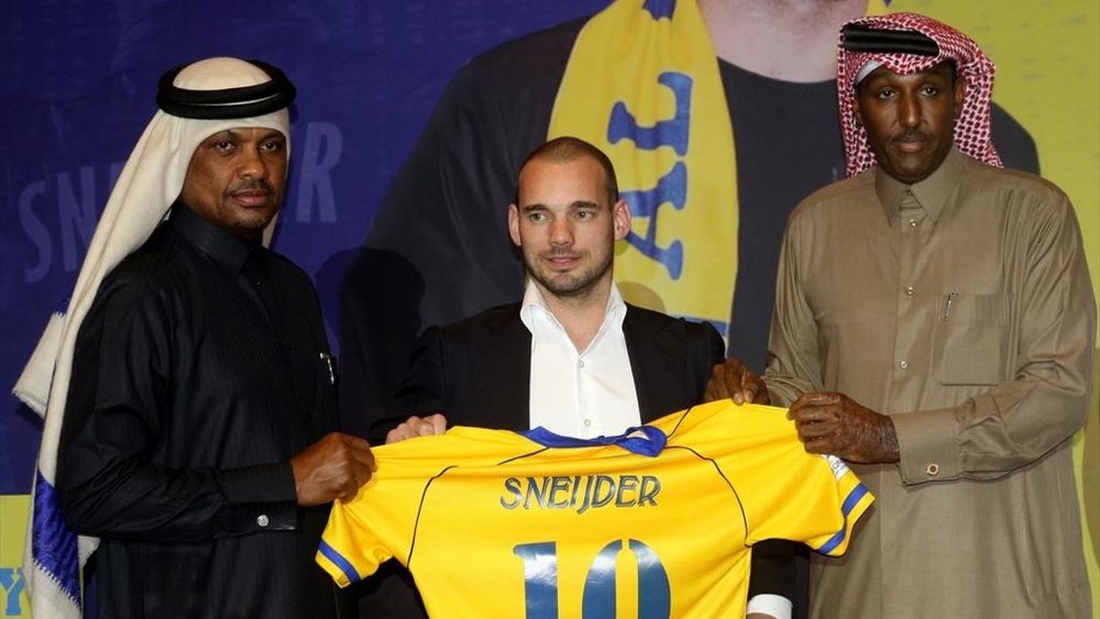 Sneijder est venu avec de belles intentions au Qatar. Goal