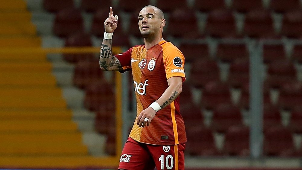 Wesley Sneijder, lors d'un match avec le Galatasaray