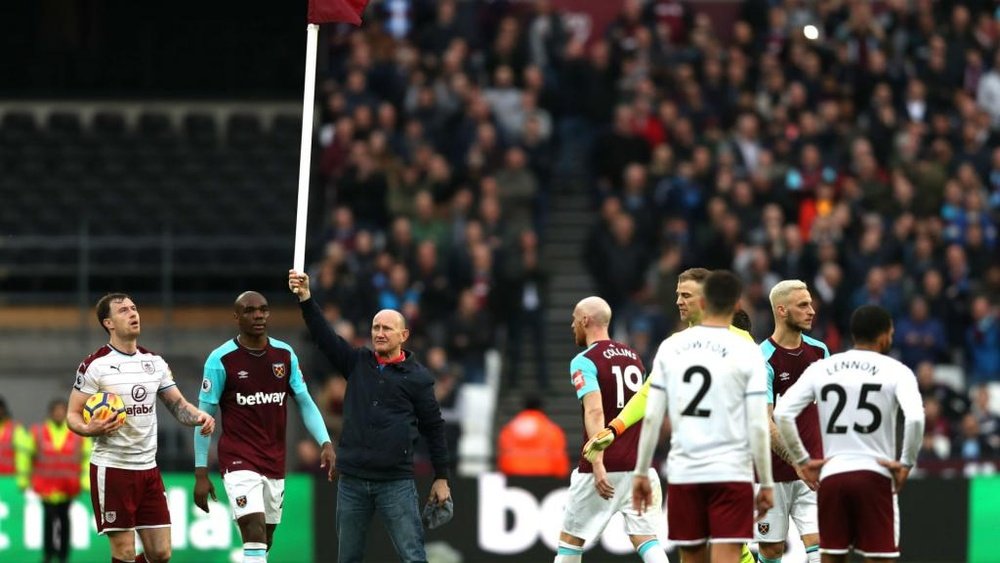 Burnley's win was marred by crowd trouble at the London Stadium. GOAL