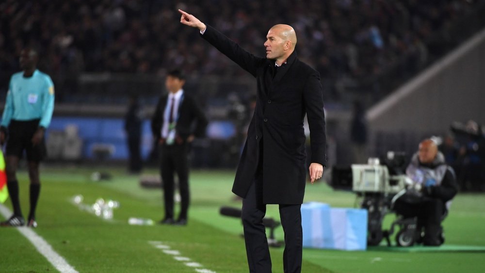 L'entraîneur du Real Madrid, Zinedine Zidane, lors de la finale du Mondial des clubs. GOAL