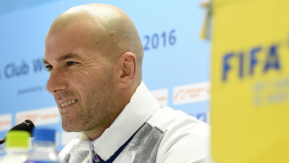 Zinedine Zidane Real Madrid FIFA Club World Club press conference