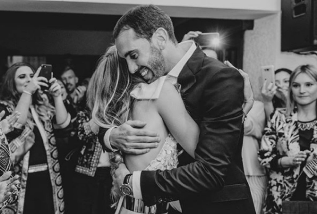 Godín se casó con su pareja en Montevideo. Instagram/boffanostudios