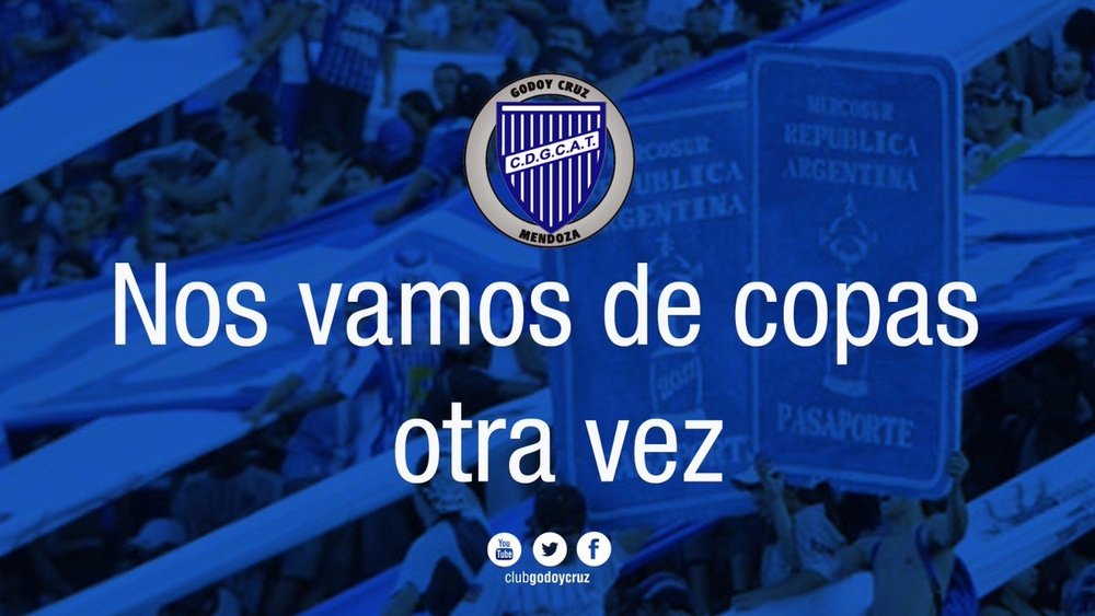Godoy Cruz se asegura jugar la próxima Copa Libertadores. ClubGodoyCruz