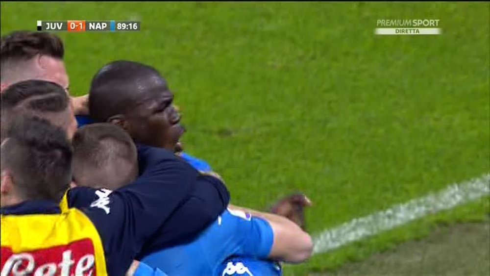 Koulibaly's header was the only goal of the game. Captura