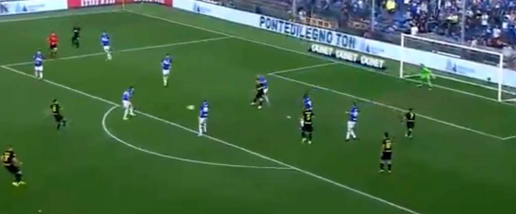 Gol de Alexis 0-2 en el Sampdoria-Inter