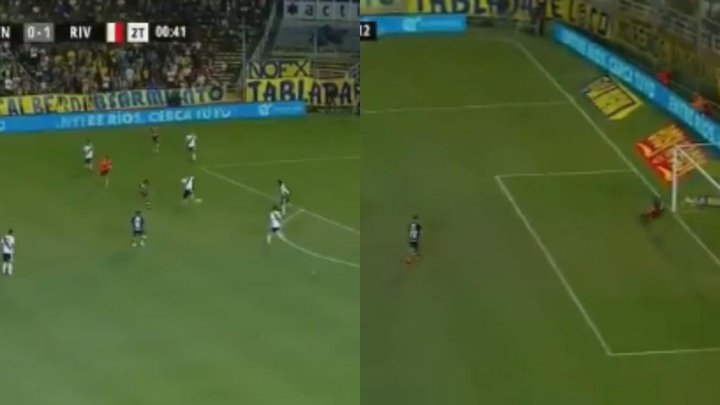 Un error de Armani niveló el partido en Rosario