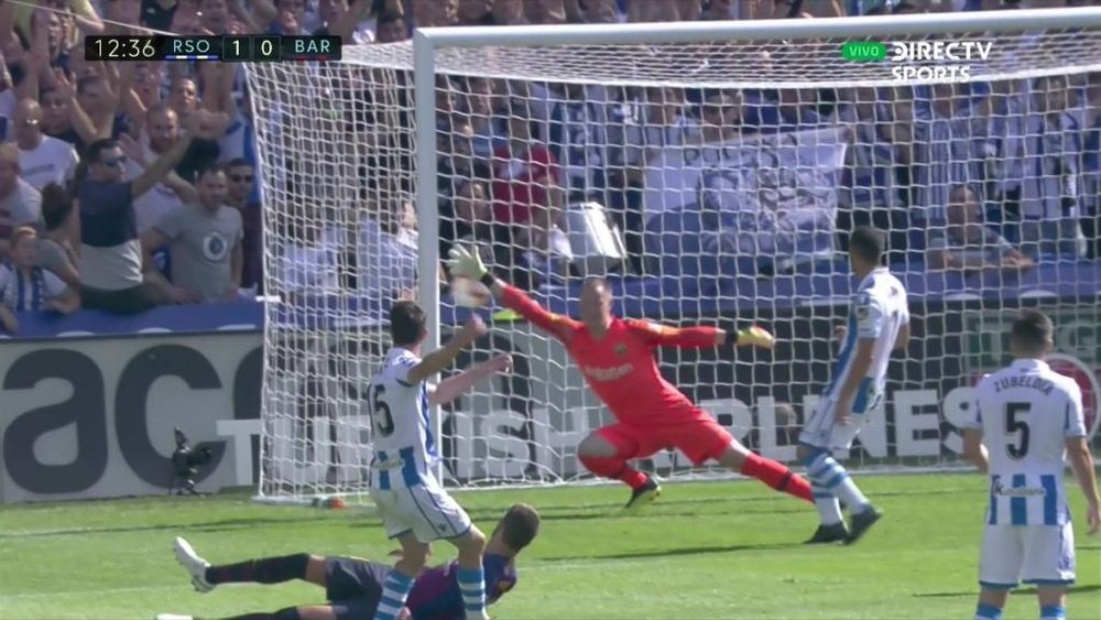 Anoeta a célébré en premier. capture/DirecTVSports