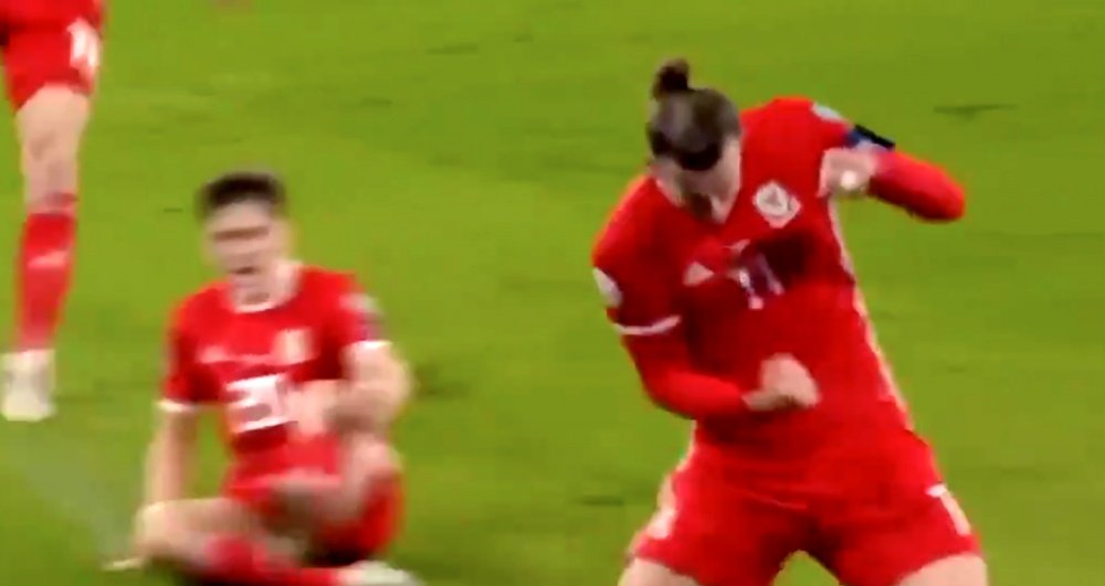 Bale appeared to help his country once again. Captura/UEFAtv