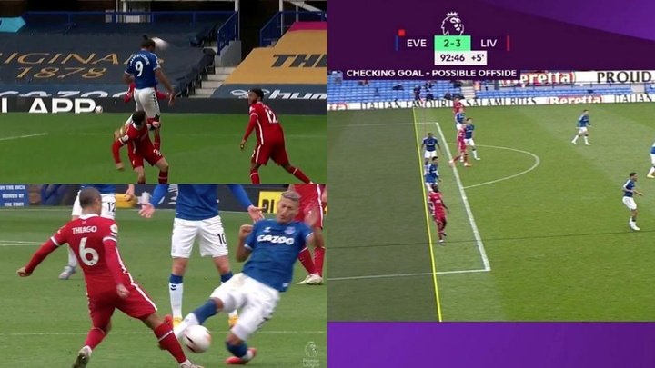 Controversy in Merseyside derby: goal, red card and VAR offside