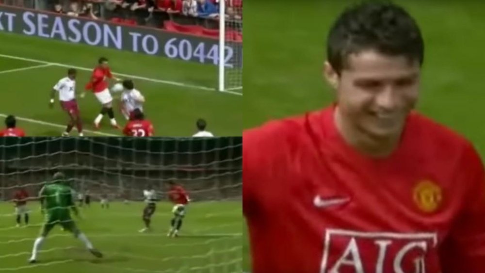 Cristiano a marqué un but des plus originaux contre West Ham. Youtube