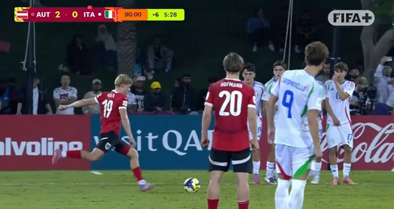 Un doblete de Johannes Moser dio a Austria el pase a la final del Mundial Sub 17 tras superar por 2-0 a Italia. El conjunto centroeuropeo se medirá en el duelo por el título a Brasil o Portugal.