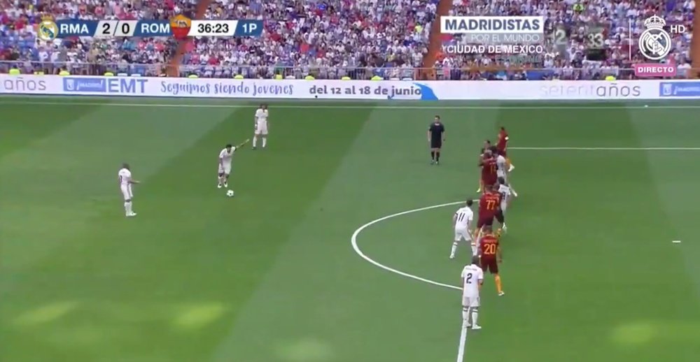 But de Figo lors du 'Corazón Classic Match' 2017. RealMadrid