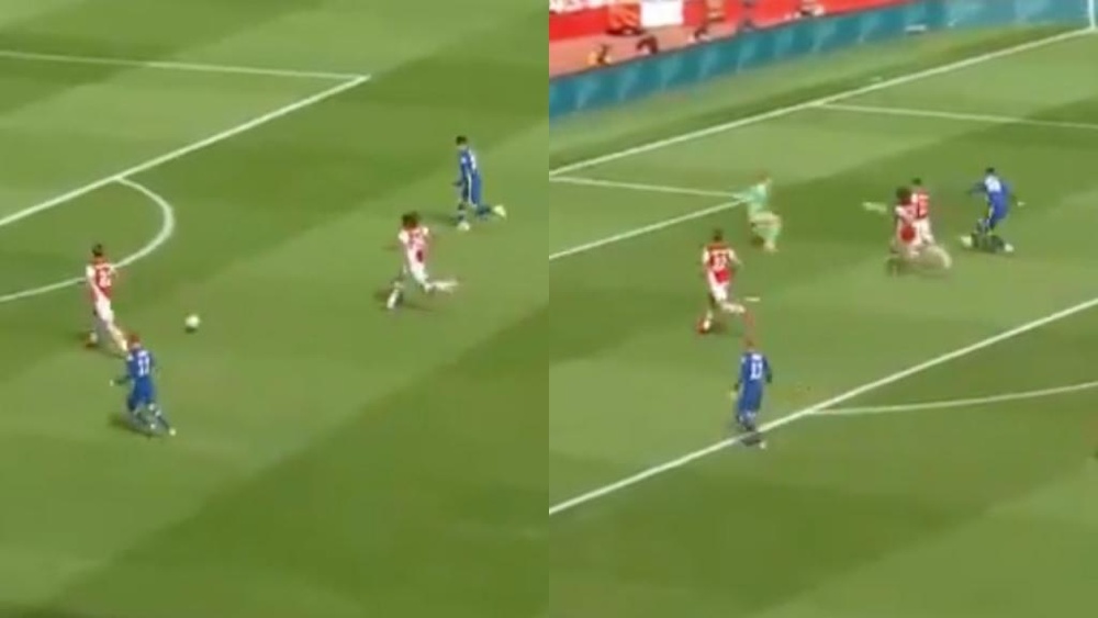 Havertz opened the scoring. Screenshots/ArsenalFC